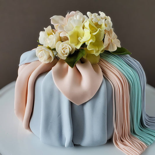 Flower Cake wrapped in cloth