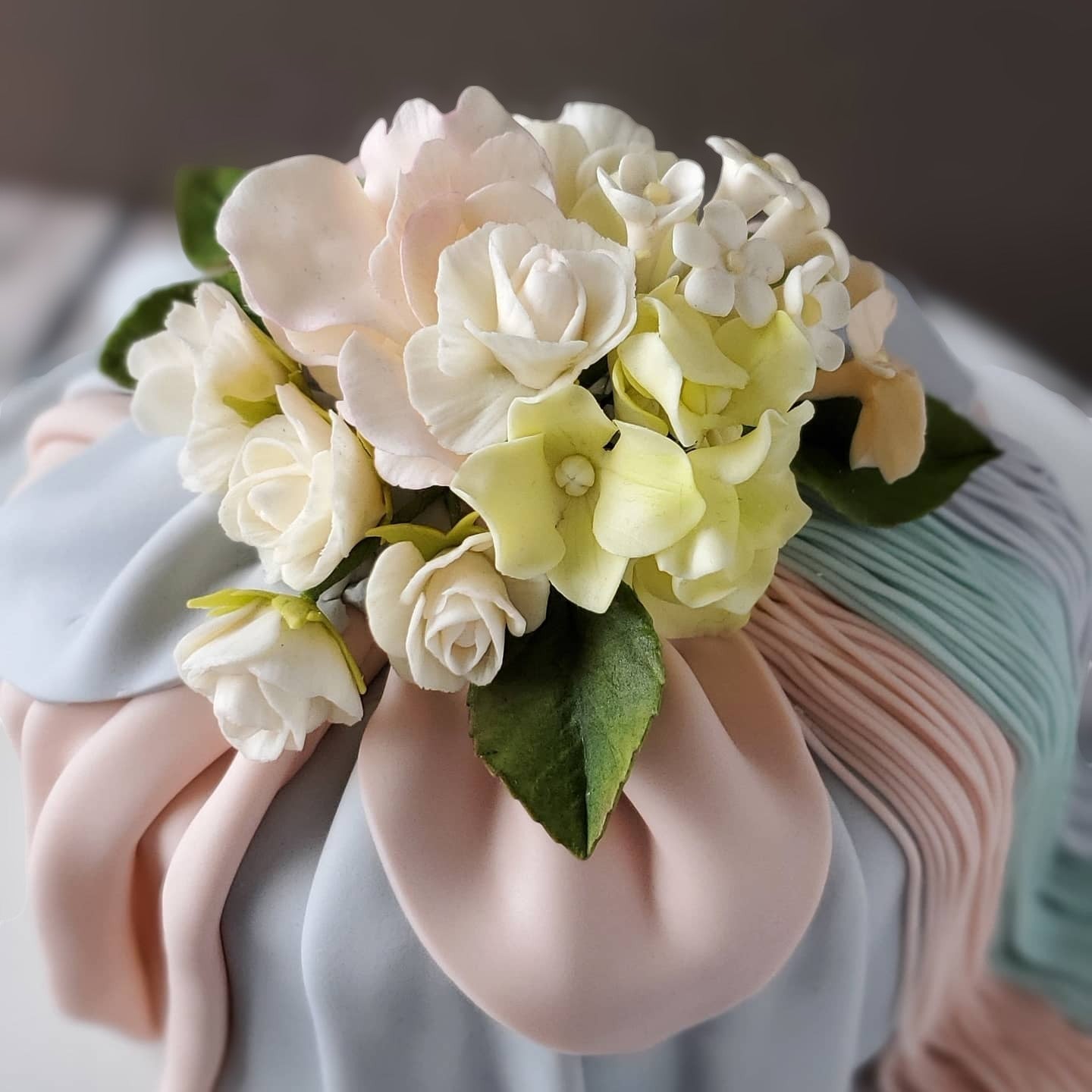 Flower Cake wrapped in cloth